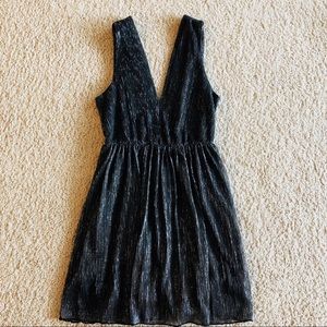 Black sparkly plunge dress - very cute and fun!